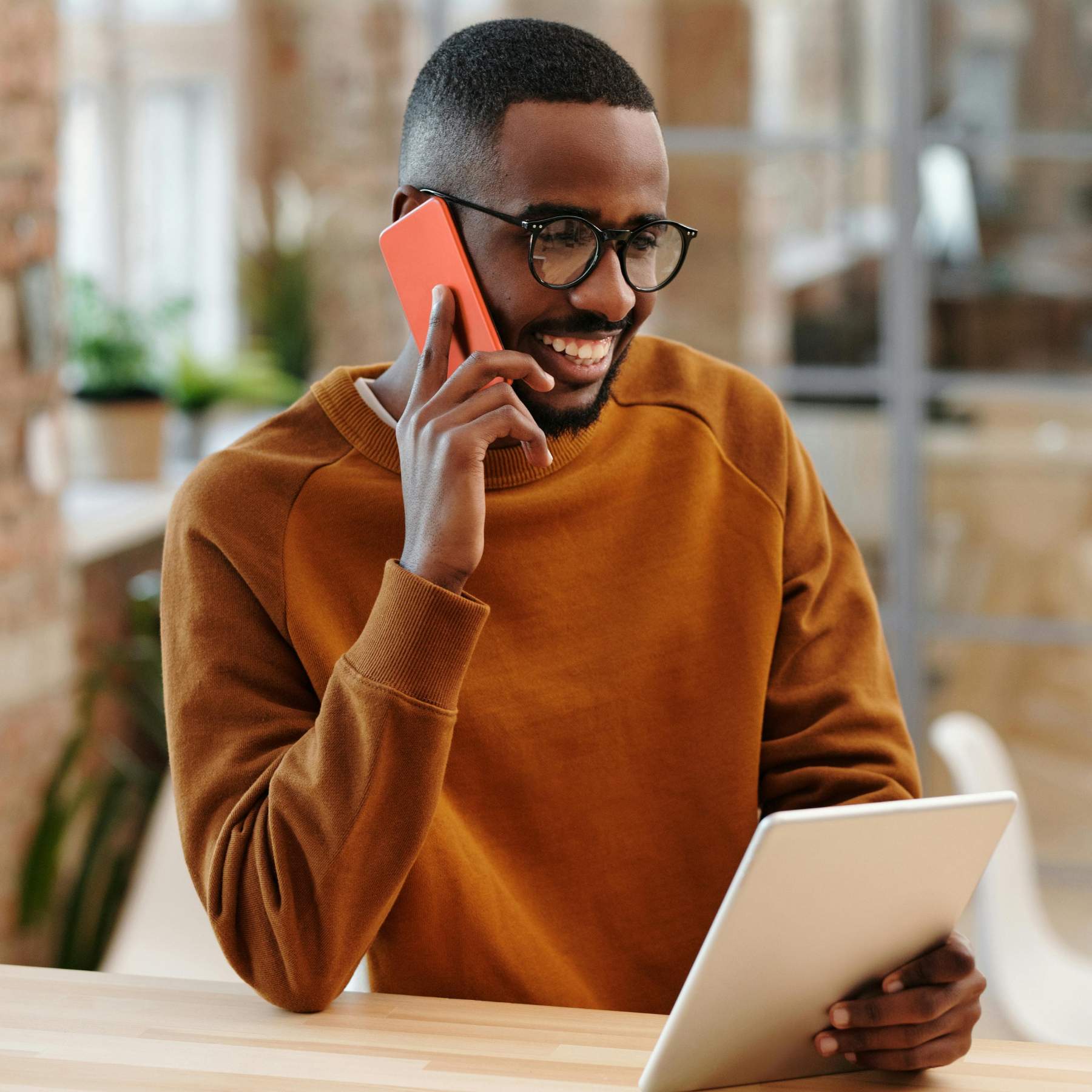 Video call with English language coach